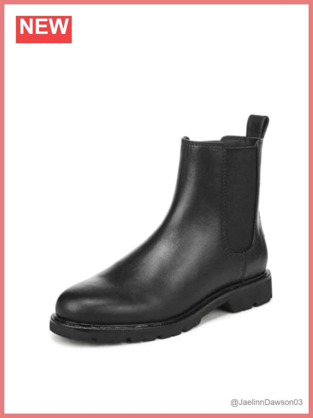 Sevyn Chelsea Ankle Bootie Leather Pull-On Low Heel Rubber Sole